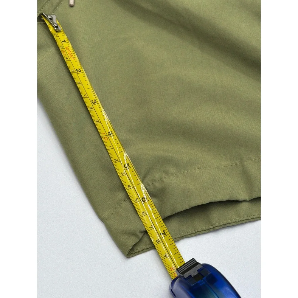 H&M Mens Swim Trunks‎ Olive Green XL Elastic Drawstring Mesh Lined Board Shorts